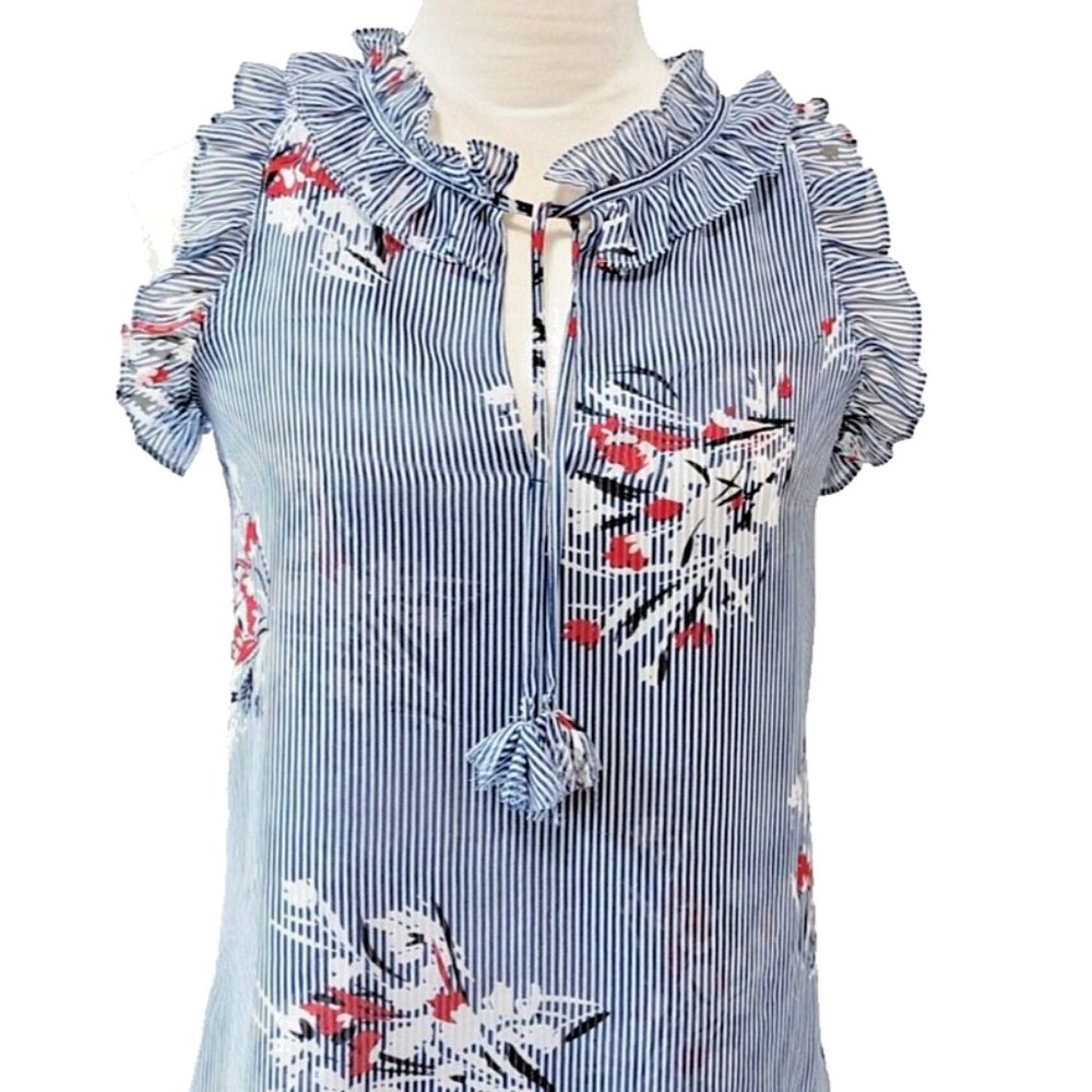 Misa Los Angeles sleeveless Ruffled Tasseled Top